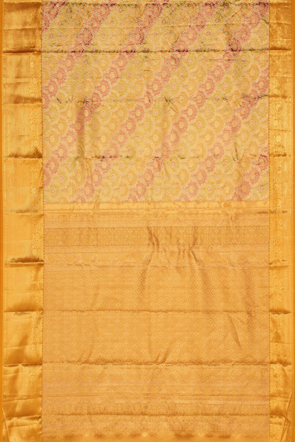 Image of Kanchipattu Brocade Gold Saree